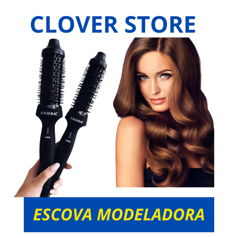 Escova Modeladora 5 em 1 BRUSH™ - Seca, Alisa, Cacheia e Modela