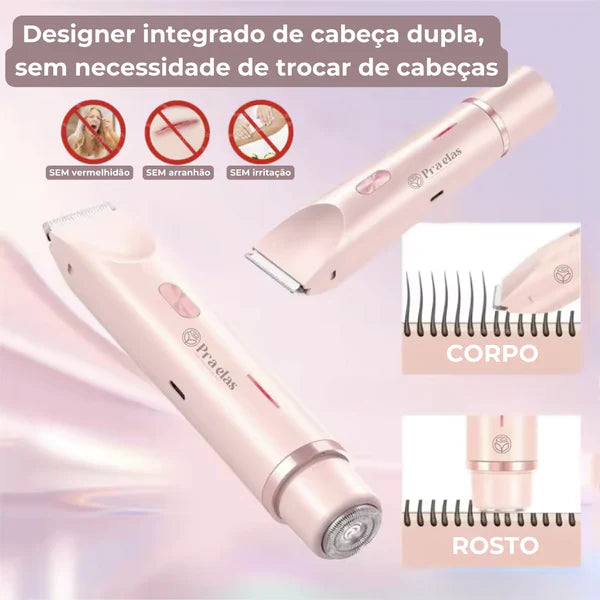 Depilador 2 em 1 (corporal e facial) à Prova D’Água (cópia)